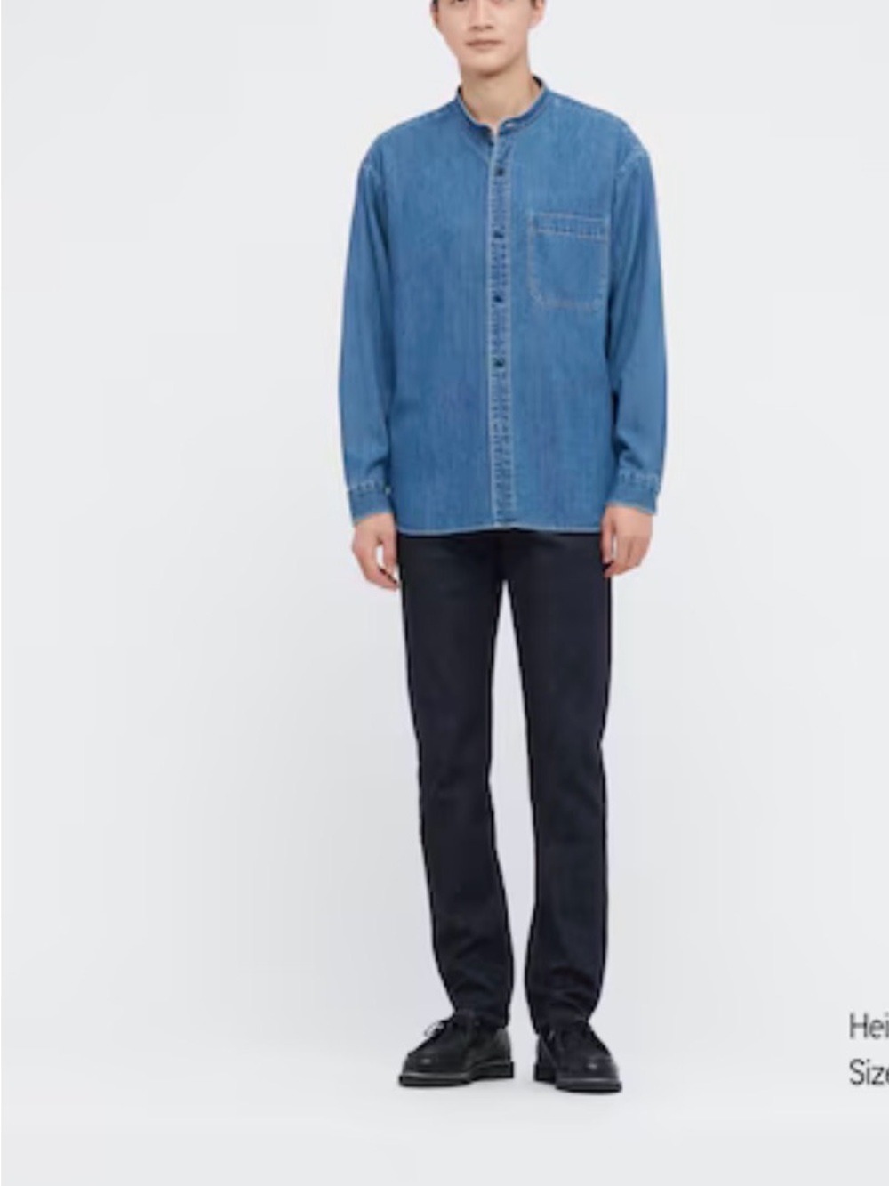 UNIQLO DARK WASH Slim Fit Straight Jeans MENS SZ 33 X 34